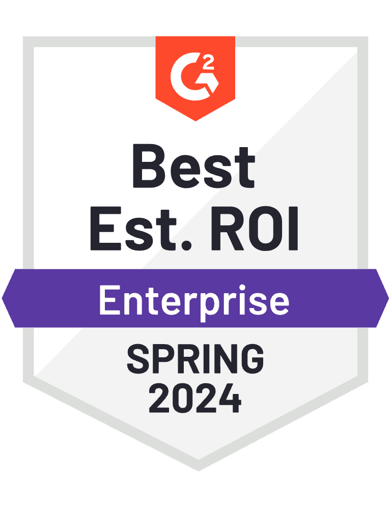 g2 badge: best est. roi