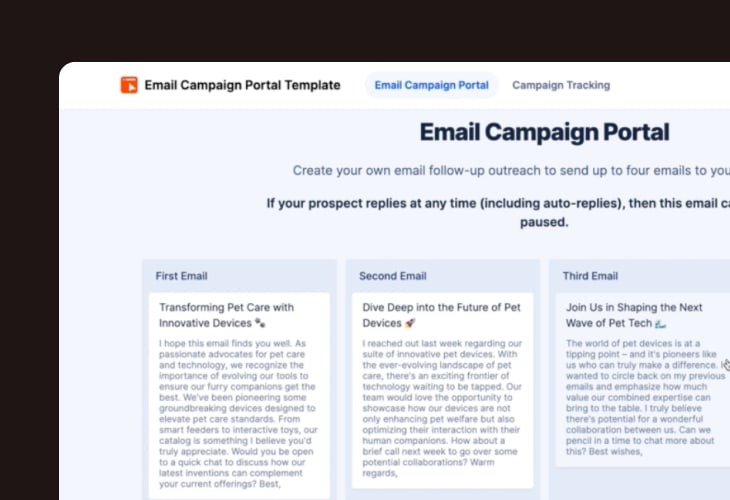 email campaign portal