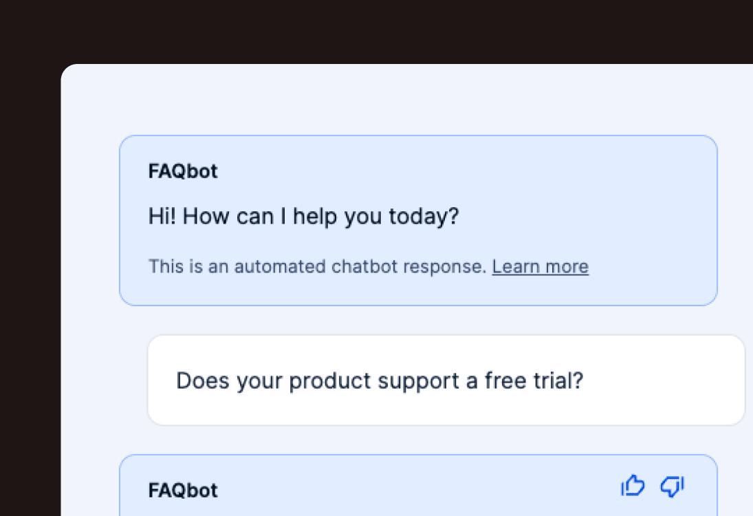 Simple FAQ AI Chatbot Template