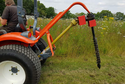 Pto post store hole borer