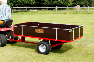 Garden trailer for ride on mower discount