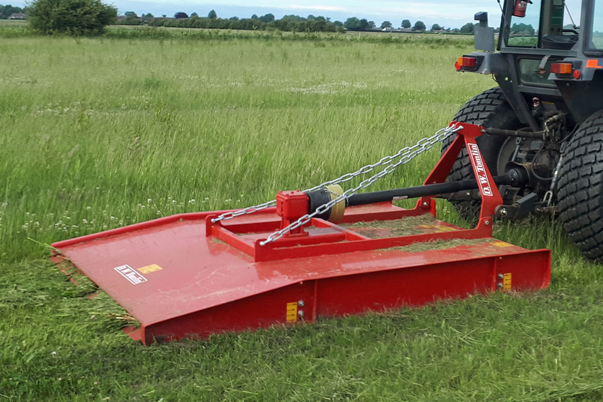 D.W. Tomlin 1.25m to 2.15m PTO Topper Mower | Tractor Armoury