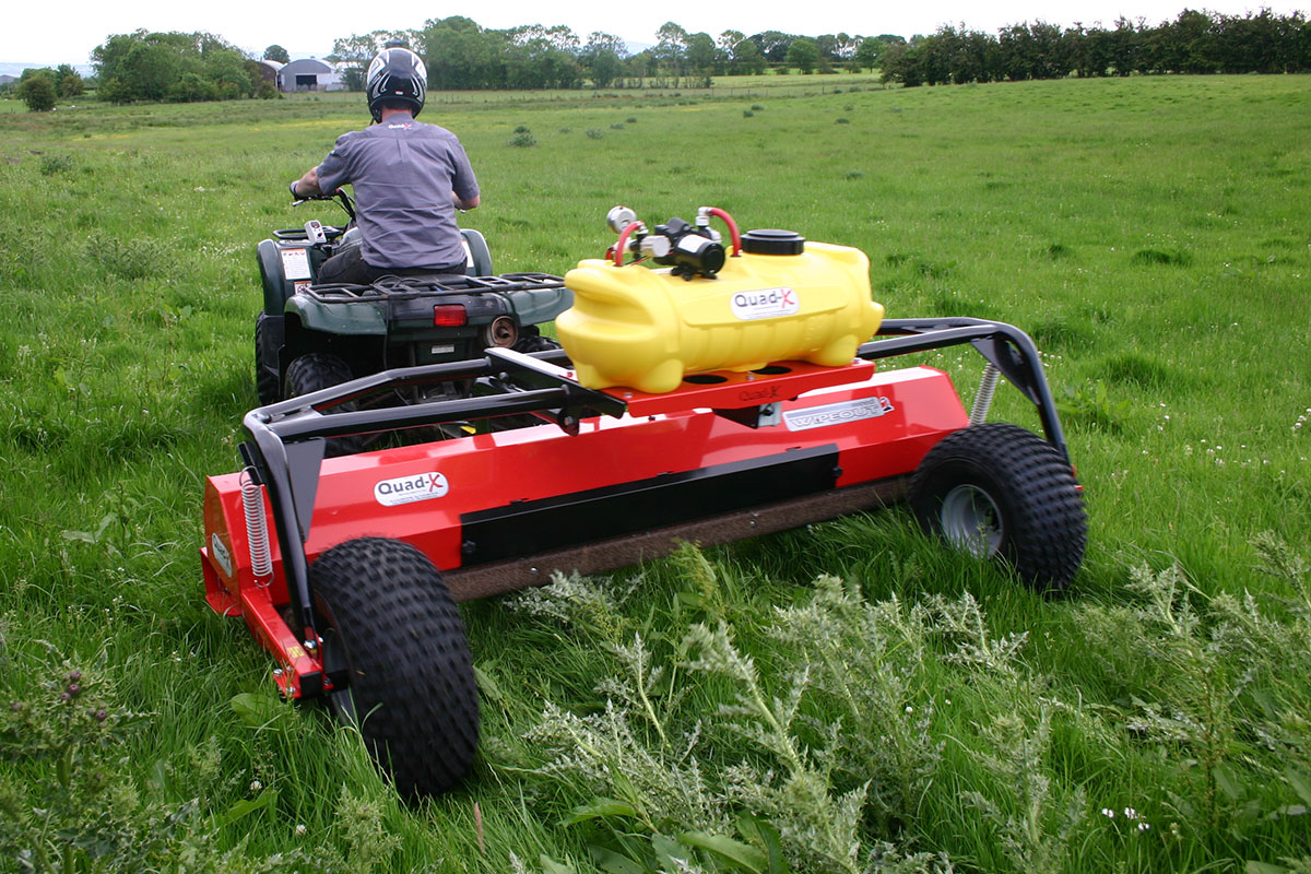 Quad-X 2.4m ATV Weed Wiper Wipeout 2