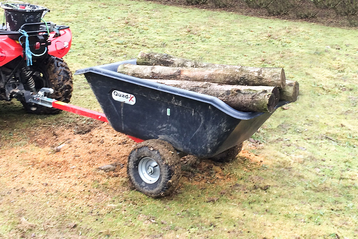 Quad-X Plastic ATV Tipping Muck Trailer