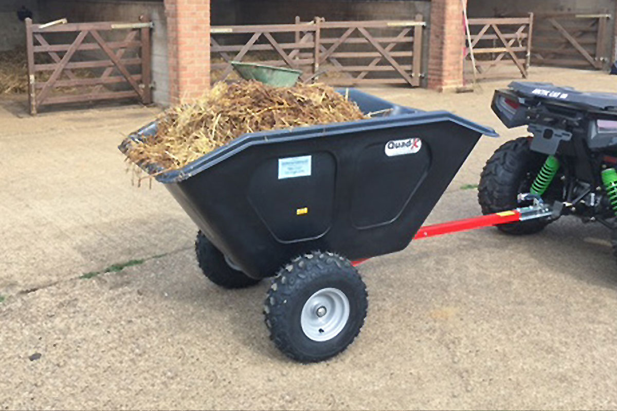 Quad-X 500L Plastic ATV Tipping Muck Trailer