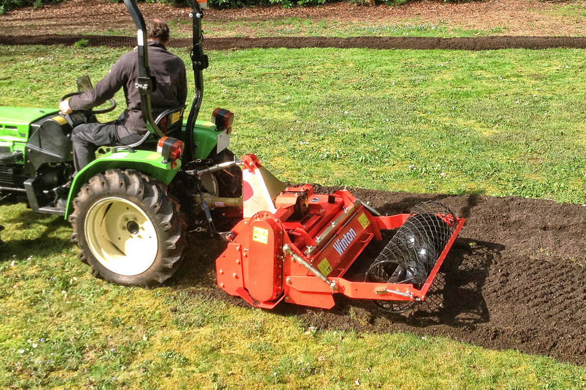 Winton 1.05m Tractor Stone Burier W-SB105