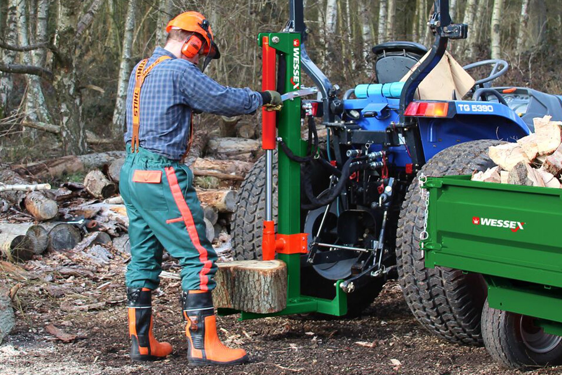 Wessex LS-100 10 Tonne Hydraulic Log Splitter