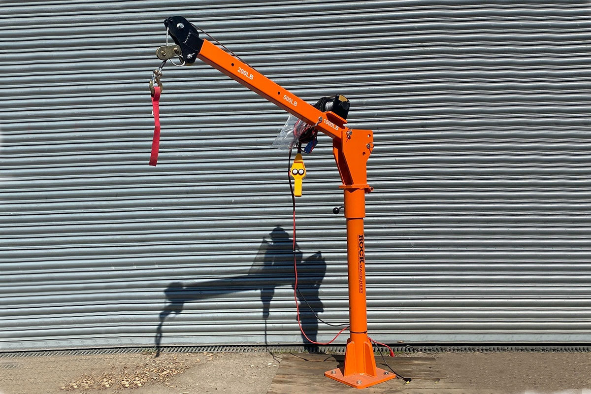 Rock 1000lb 12v Electric Swivel Crane