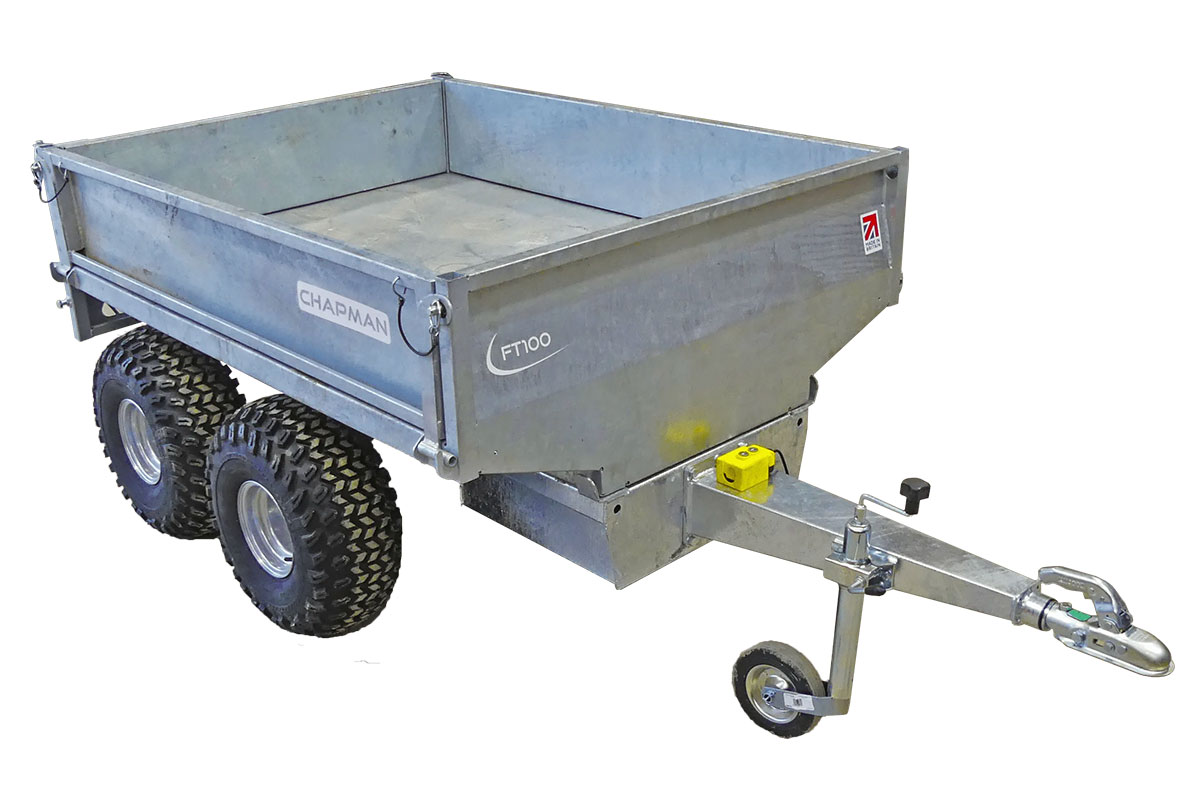 Chapman FT100 1000kg Hydraulic Tipping Flatbed Trailer