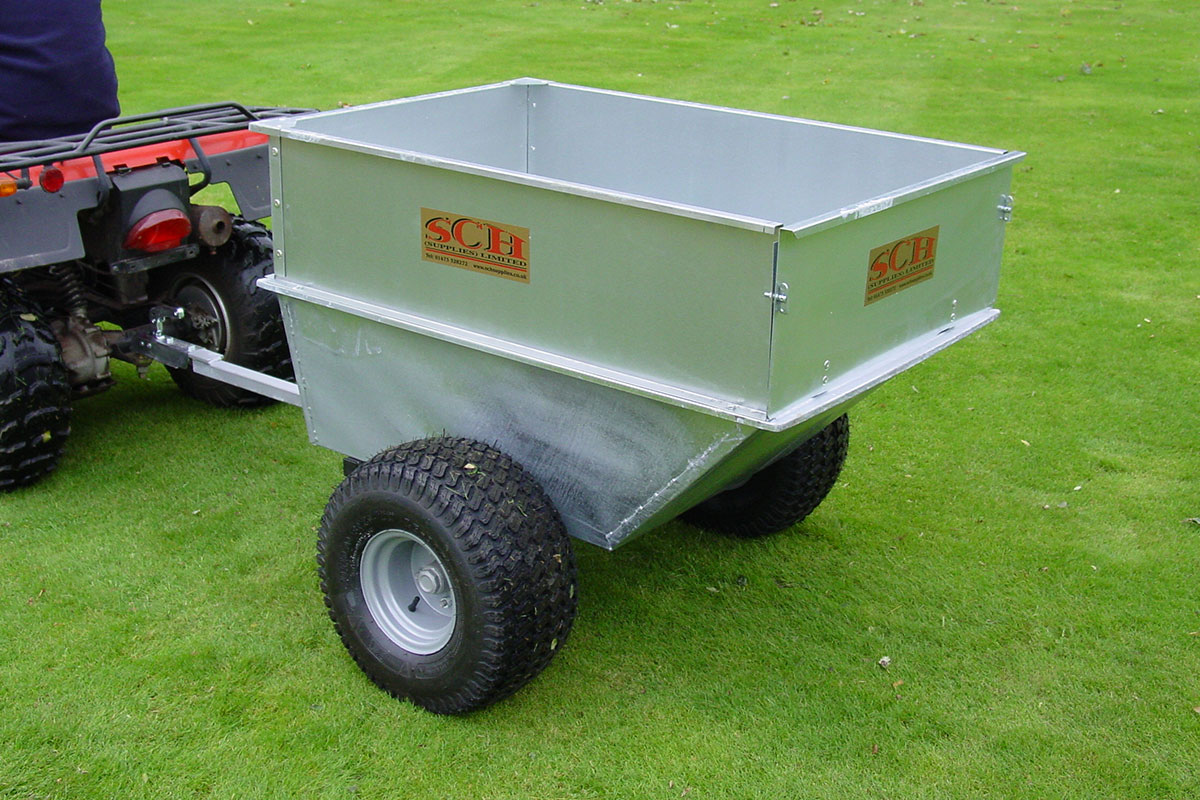 SCH QDGT 500kg Large Tipping Dump Trailer with ATV Wheels