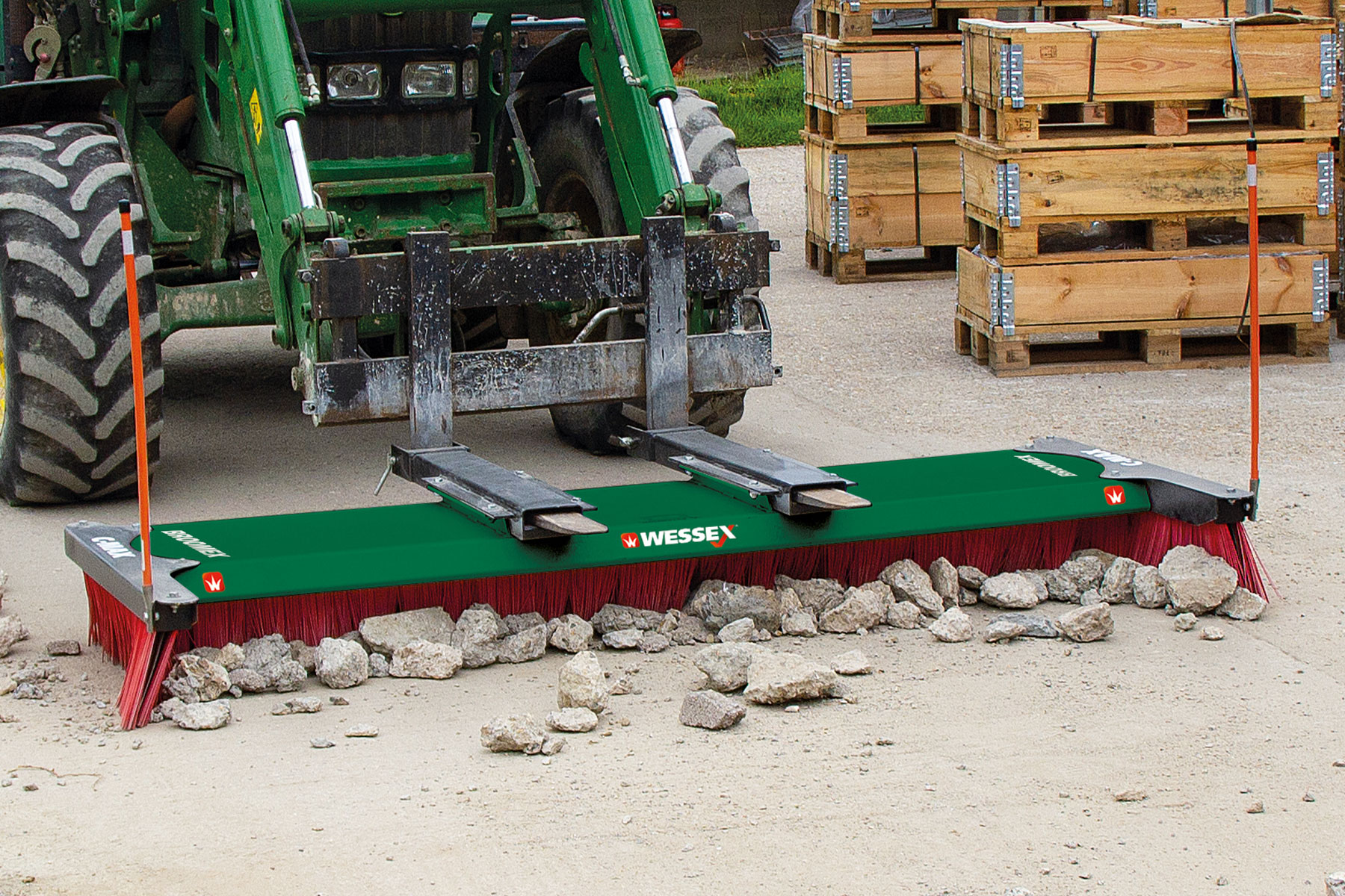 Broomex BM-240-MAX 2.4m Forklift Push Broom