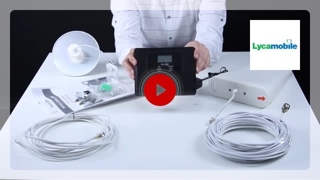 L'amplificateur de signal Nikrans LCD250-4G-D pour Internet mobile 4G / LTE de Lycamobile