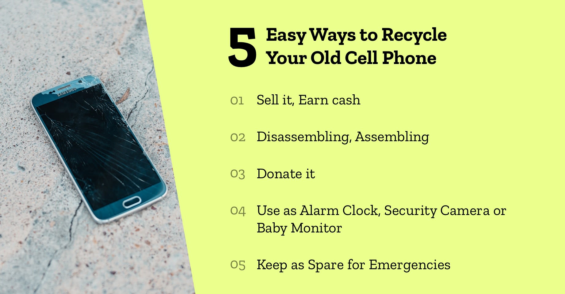 How to recycle old smartphones