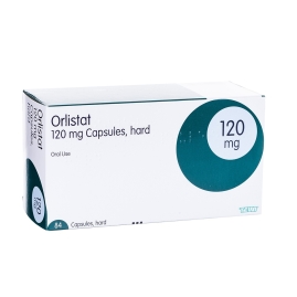 84 pack of 120mg orlistat hard oral capsules