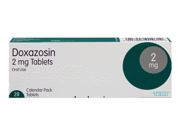 Pack of 28 2mg doxazosin oral tablets