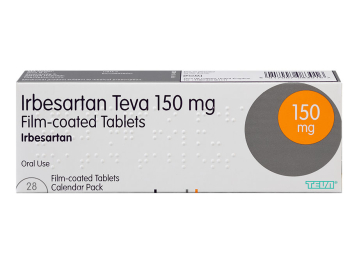 28 pack of 150mg irbesartan teva oral film-coated tablets