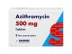 Packet containing three 500mg film-coated tablets of Azithromycin