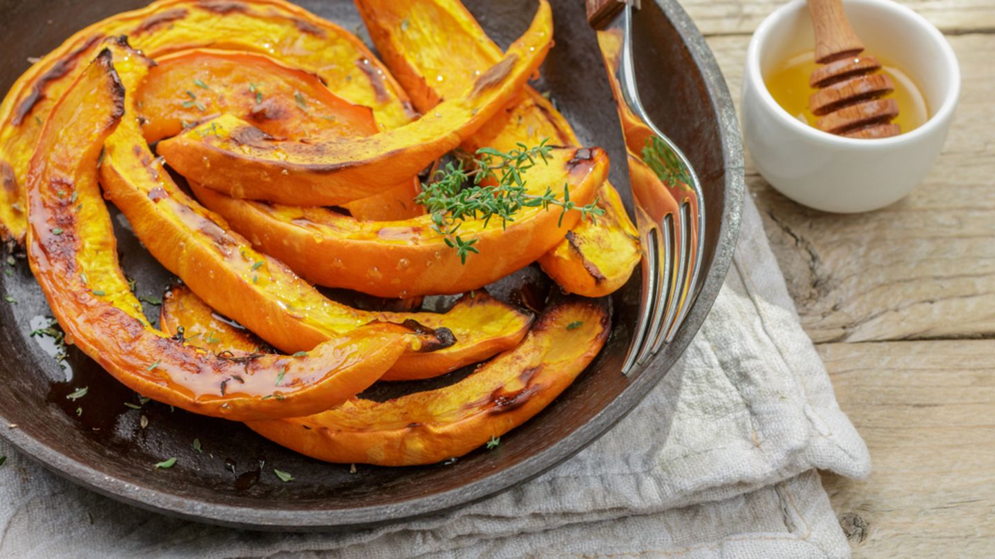 pumpkin slices on a plate