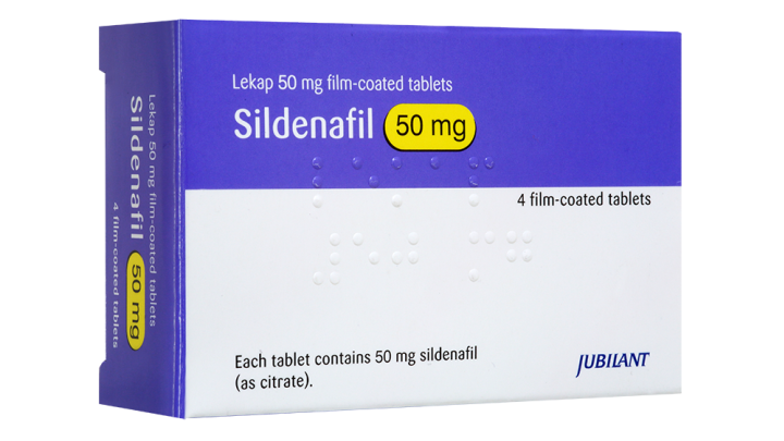 Pack of generic Viagra sildenafil 50mg tablets