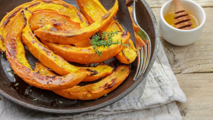 pumpkin slices on a plate