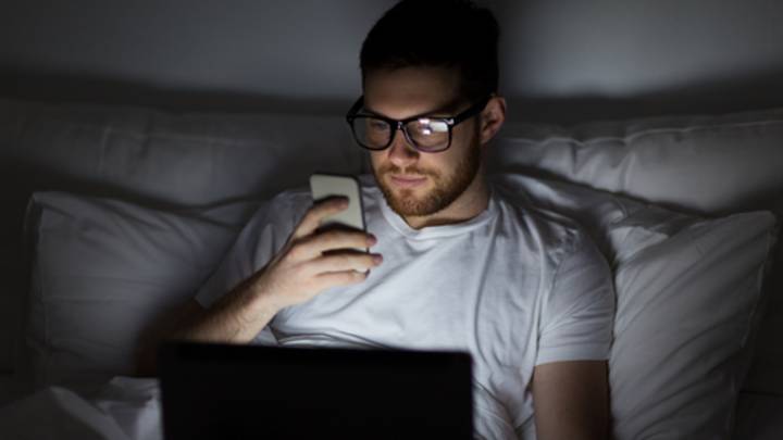 Man looking up how to get an erection