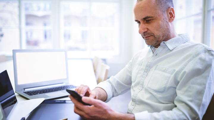 Man looking up the best Viagra Connect service