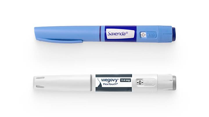 Saxenda and Wegovy injection pens