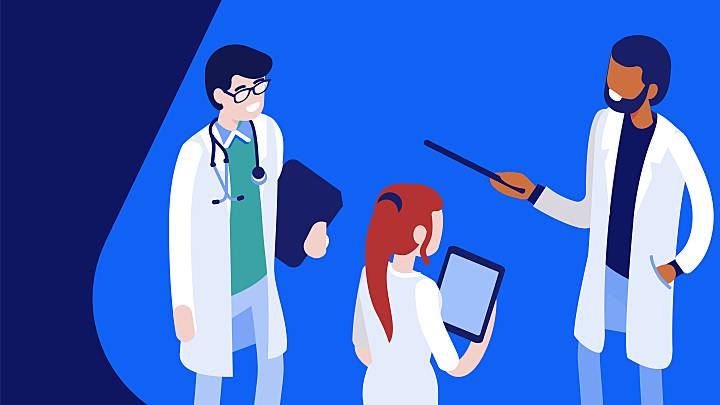 Grafische Illustration zu Ärzten im Medizinischen Beirat