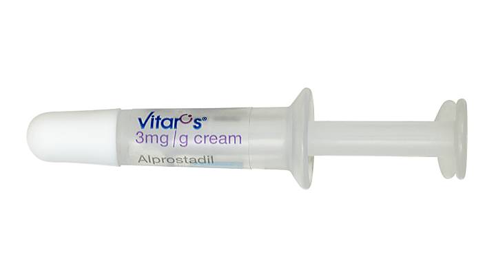 vitaros 3mg/g cream containing alprostadil