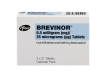 Calendar pack of 63 Brevinor 0.5mg/35µg noresthisterone/ethinylestradiol tablets