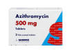 Packet containing three 500mg film-coated tablets of Azithromycin