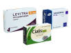 Erectile dysfunction trial pack containing 3 packs of 4 tablets of Viagra Cialis and Levitra