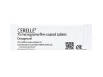 Packaged blister packet of 75mg Cerelle film-coated tablets