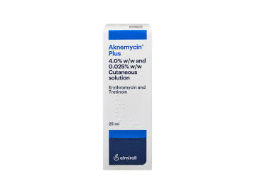 Pack of Aknemycin Plus erythromycin and tretinoin solution