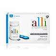 The front of a box of 84 alli 60mg capsules