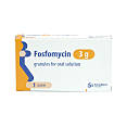 The front of a box of fosfomycin 3g solution