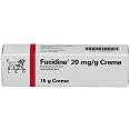 Vorderseite einer Packung Fucidine® 20 mg/g Salbe mit 15 g von Leo zur Behandlung von perioraler Dermatitis