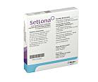 Rückseite einer Packung SetLona® mit 3 Vaginalringen von Mylan