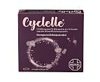 Vorderseite einer Packung Cyclelle® mit 3 Vaginalringen von HEXAL