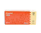 Allopurinol 100 mg oral tablets for gout treatment pack of 28 tablets