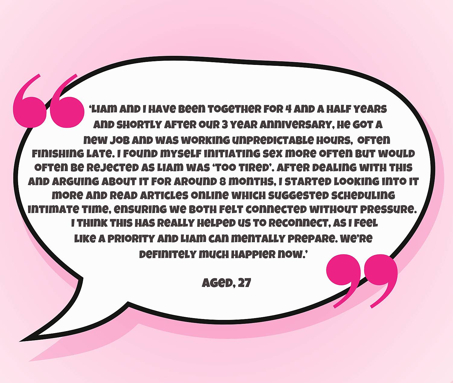 chloe's experiences overcoming with intimacy issues
