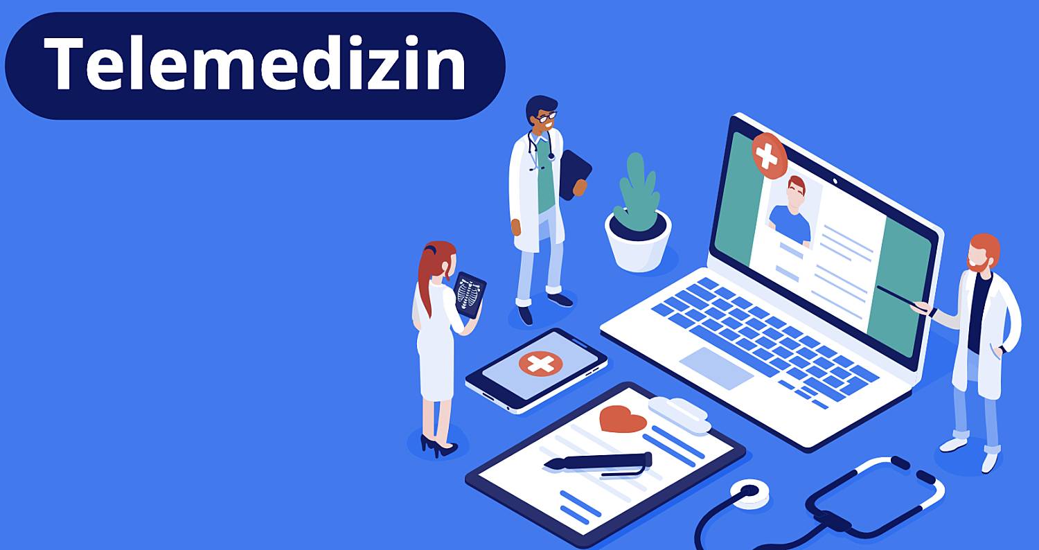 Telemedizin, Ärzte, Laptop, Handy