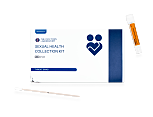 throat swab test kit box for oral chlamydia and gonorrhoea tests