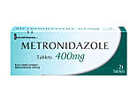 Pack of 21 400mg metronidazole tablets