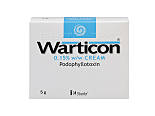 Pack of 1 5g 0.15% w/w podophyllotoxin Warticon cream