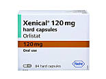 Pack of 84 Xenical 120mg orlistat oral hard capsules
