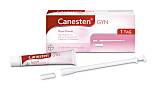 Vorderseite einer Packung und Tube Canesten® GYN Once Kombi 500 mg Vaginaltablette + 1% Creme von Bayer