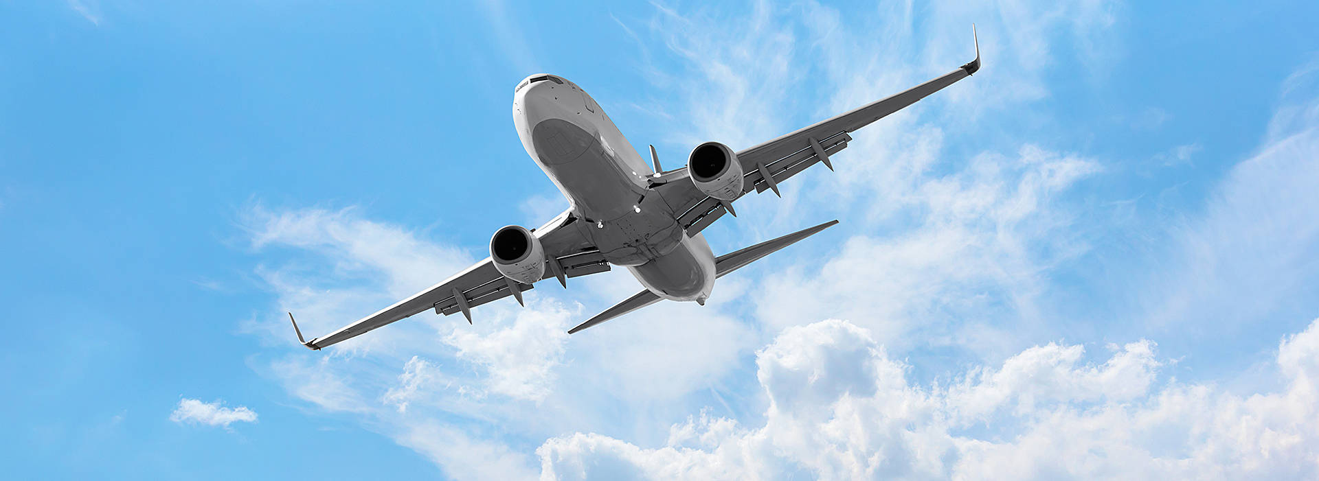 Aeroplane in the sky