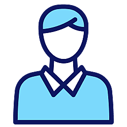 person sitting upright