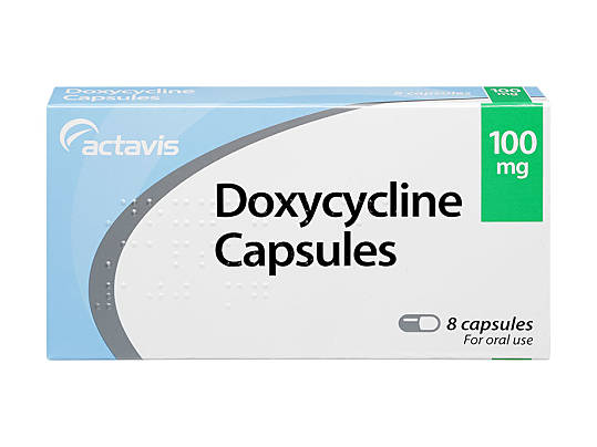 8 pack of 100mg doxycycline oral capsules